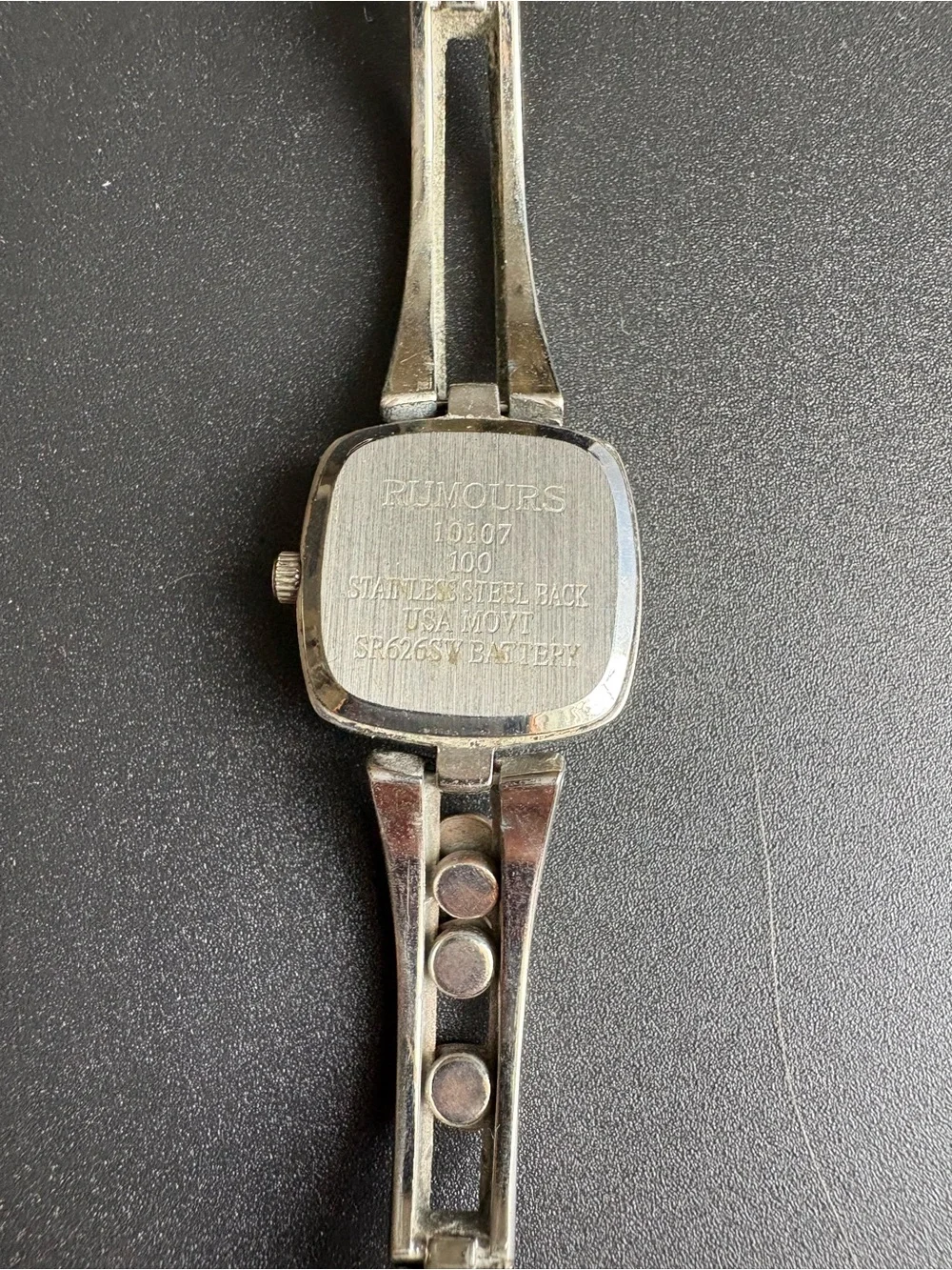 Silver Tone Women's Bracelet Watch with Heart Accents - Silver